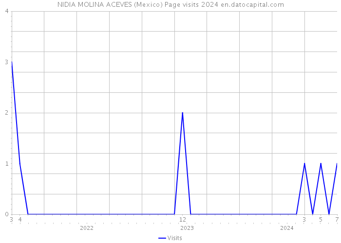 NIDIA MOLINA ACEVES (Mexico) Page visits 2024 