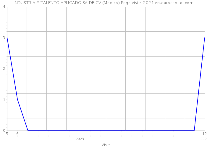 INDUSTRIA Y TALENTO APLICADO SA DE CV (Mexico) Page visits 2024 