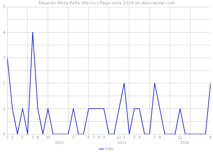 Eduardo Meza Peña (Mexico) Page visits 2024 