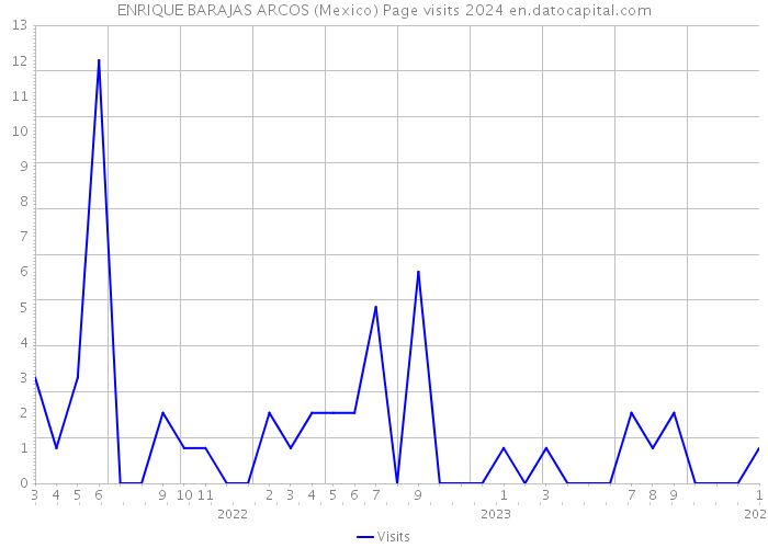 ENRIQUE BARAJAS ARCOS (Mexico) Page visits 2024 
