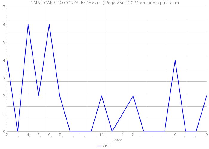 OMAR GARRIDO GONZALEZ (Mexico) Page visits 2024 