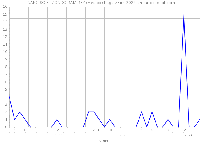 NARCISO ELIZONDO RAMIREZ (Mexico) Page visits 2024 
