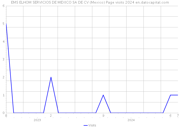 EMS ELHOM SERVICIOS DE MEXICO SA DE CV (Mexico) Page visits 2024 