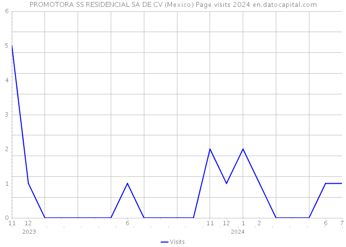 PROMOTORA SS RESIDENCIAL SA DE CV (Mexico) Page visits 2024 