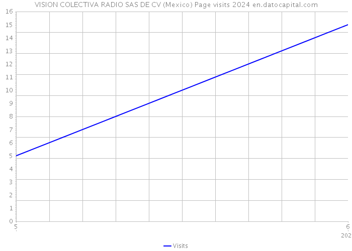 VISION COLECTIVA RADIO SAS DE CV (Mexico) Page visits 2024 
