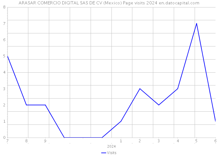 ARASAR COMERCIO DIGITAL SAS DE CV (Mexico) Page visits 2024 