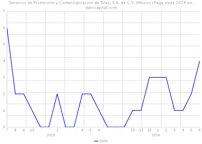 Servicios de Promoción y Comercialización de Silao, S.A. de C.V. (Mexico) Page visits 2024 