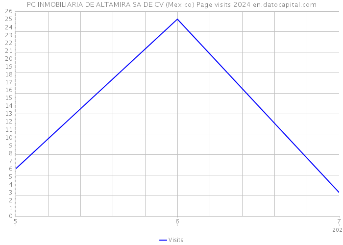 PG INMOBILIARIA DE ALTAMIRA SA DE CV (Mexico) Page visits 2024 