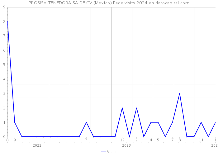 PROBISA TENEDORA SA DE CV (Mexico) Page visits 2024 