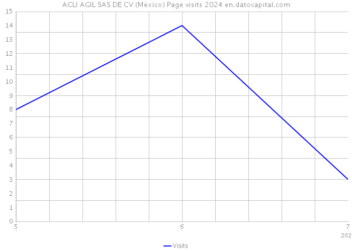 ACLI AGIL SAS DE CV (Mexico) Page visits 2024 