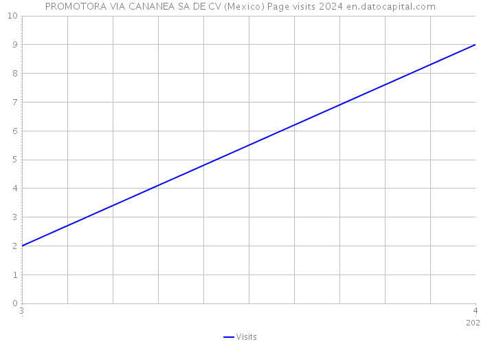 PROMOTORA VIA CANANEA SA DE CV (Mexico) Page visits 2024 
