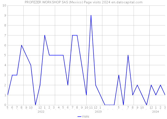 PROFEZER WORKSHOP SAS (Mexico) Page visits 2024 