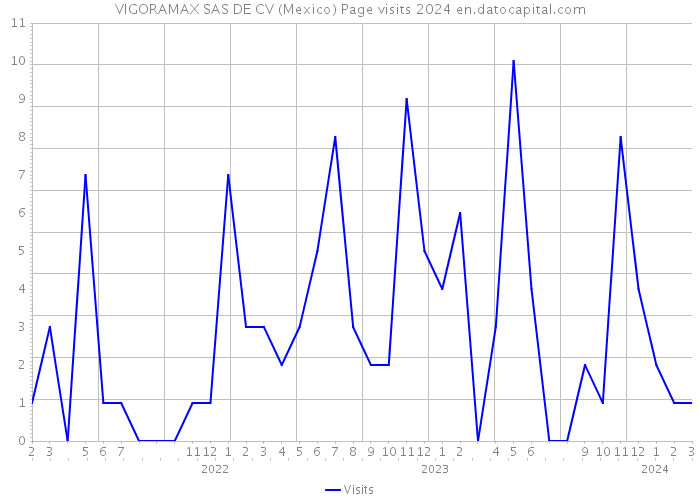 VIGORAMAX SAS DE CV (Mexico) Page visits 2024 