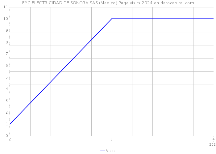 FYG ELECTRICIDAD DE SONORA SAS (Mexico) Page visits 2024 