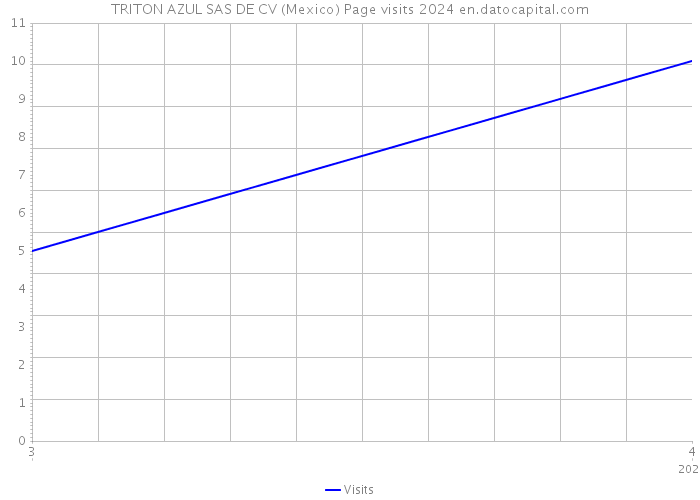 TRITON AZUL SAS DE CV (Mexico) Page visits 2024 