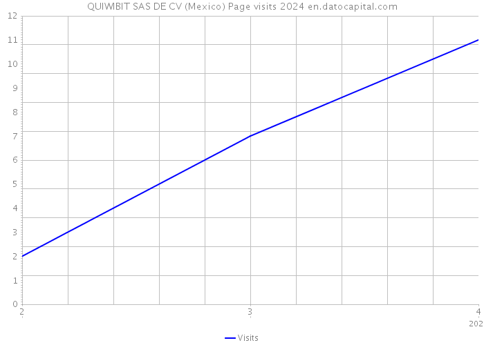 QUIWIBIT SAS DE CV (Mexico) Page visits 2024 