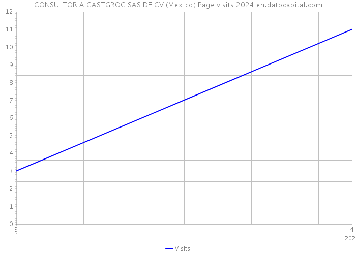 CONSULTORIA CASTGROC SAS DE CV (Mexico) Page visits 2024 