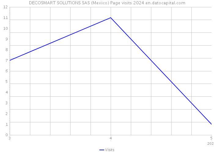 DECOSMART SOLUTIONS SAS (Mexico) Page visits 2024 