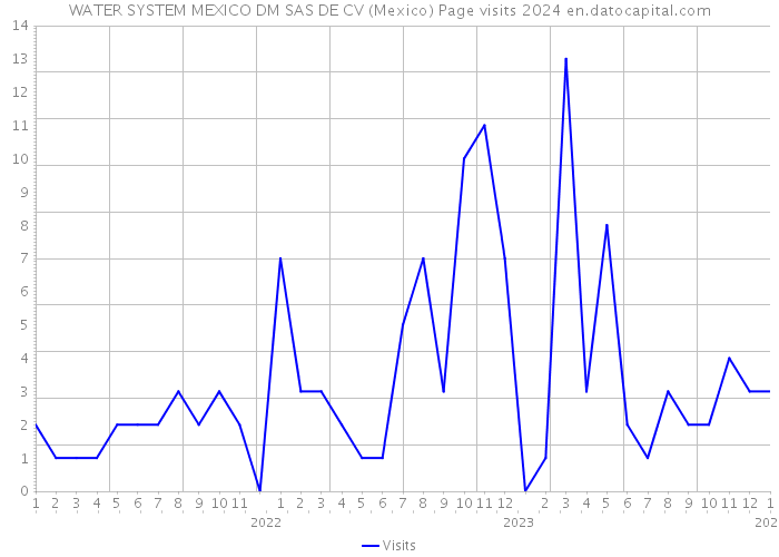 WATER SYSTEM MEXICO DM SAS DE CV (Mexico) Page visits 2024 