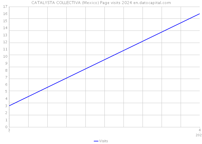 CATALYSTA COLLECTIVA (Mexico) Page visits 2024 