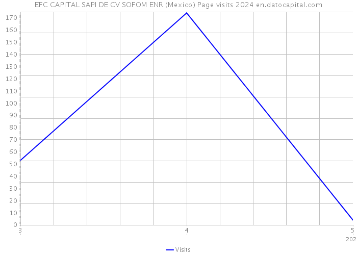 EFC CAPITAL SAPI DE CV SOFOM ENR (Mexico) Page visits 2024 