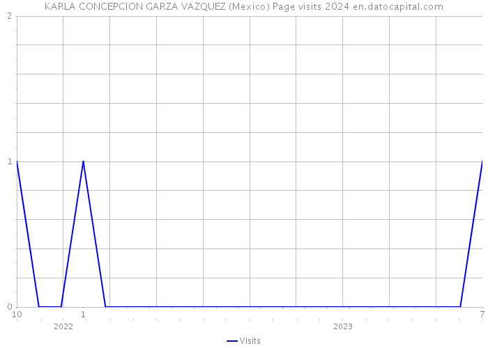 KARLA CONCEPCION GARZA VAZQUEZ (Mexico) Page visits 2024 