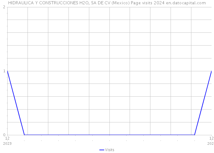 HIDRAULICA Y CONSTRUCCIONES H2O, SA DE CV (Mexico) Page visits 2024 