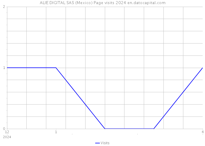 ALIE DIGITAL SAS (Mexico) Page visits 2024 