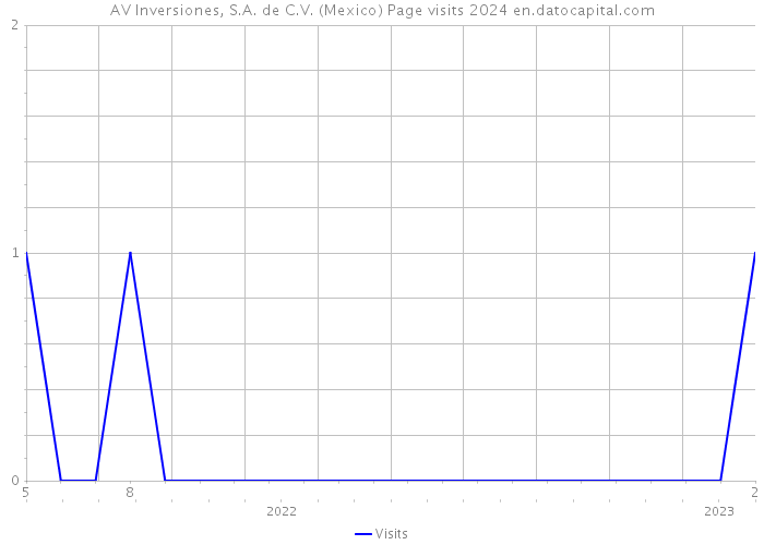AV Inversiones, S.A. de C.V. (Mexico) Page visits 2024 