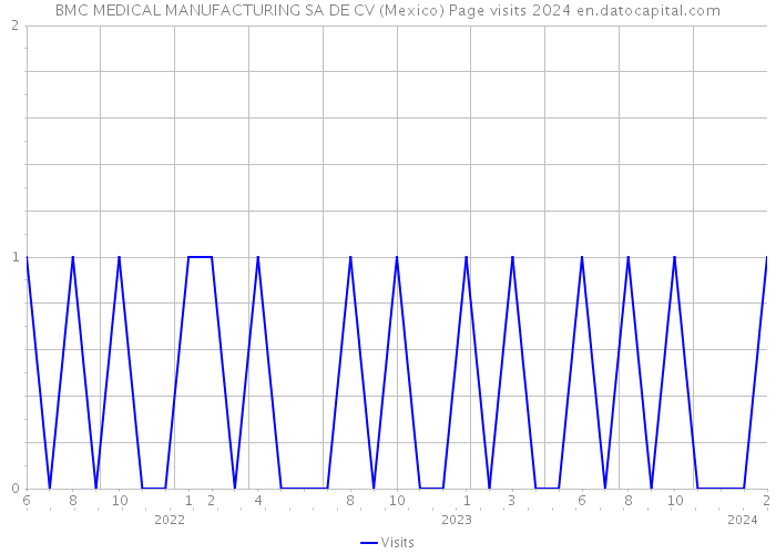 BMC MEDICAL MANUFACTURING SA DE CV (Mexico) Page visits 2024 