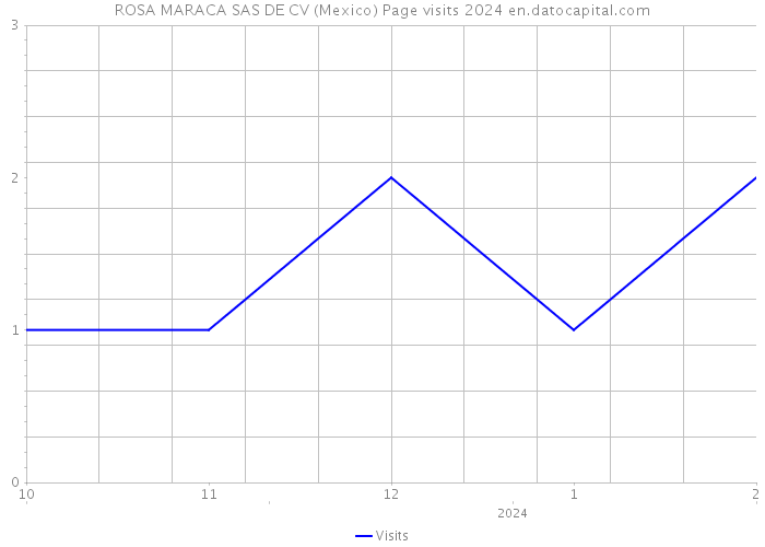 ROSA MARACA SAS DE CV (Mexico) Page visits 2024 
