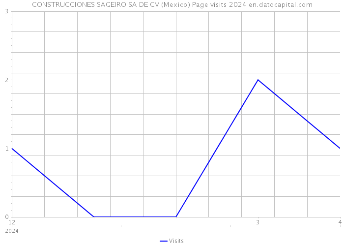 CONSTRUCCIONES SAGEIRO SA DE CV (Mexico) Page visits 2024 