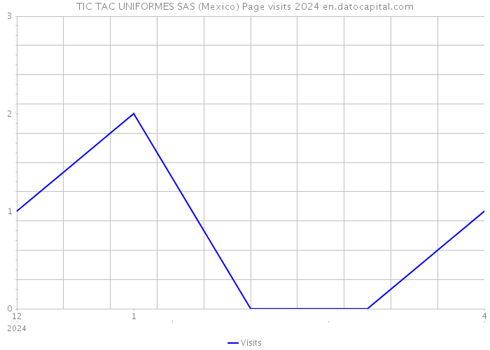 TIC TAC UNIFORMES SAS (Mexico) Page visits 2024 