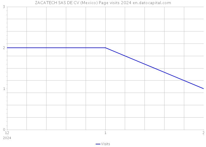 ZACATECH SAS DE CV (Mexico) Page visits 2024 