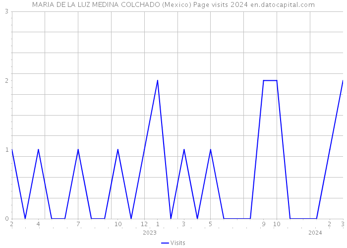MARIA DE LA LUZ MEDINA COLCHADO (Mexico) Page visits 2024 