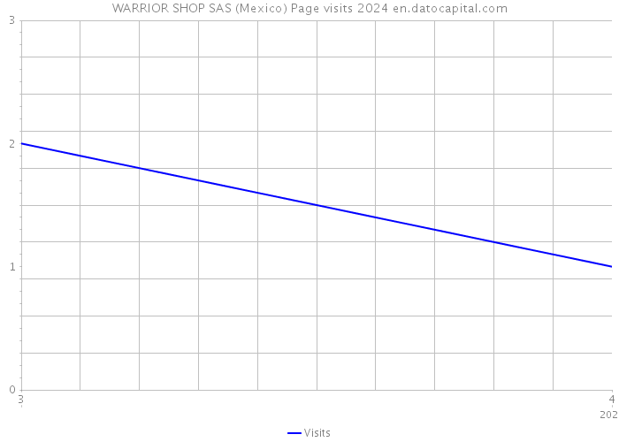 WARRIOR SHOP SAS (Mexico) Page visits 2024 