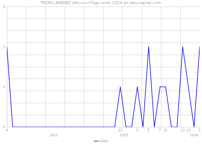 PEDRO JIMENEZ (Mexico) Page visits 2024 