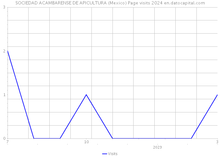 SOCIEDAD ACAMBARENSE DE APICULTURA (Mexico) Page visits 2024 