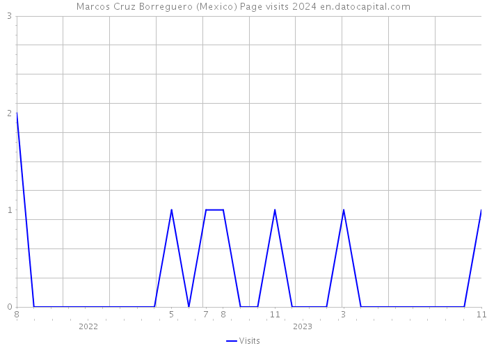 Marcos Cruz Borreguero (Mexico) Page visits 2024 