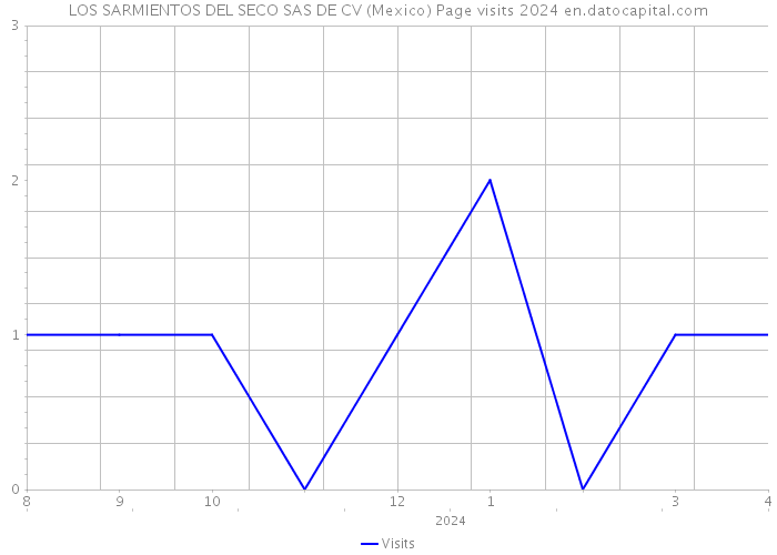 LOS SARMIENTOS DEL SECO SAS DE CV (Mexico) Page visits 2024 