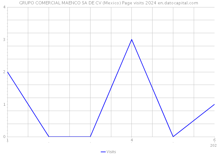 GRUPO COMERCIAL MAENCO SA DE CV (Mexico) Page visits 2024 
