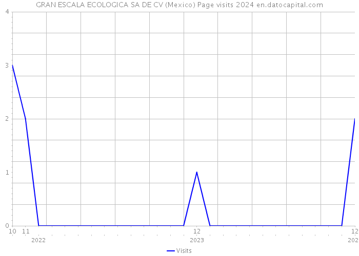 GRAN ESCALA ECOLOGICA SA DE CV (Mexico) Page visits 2024 