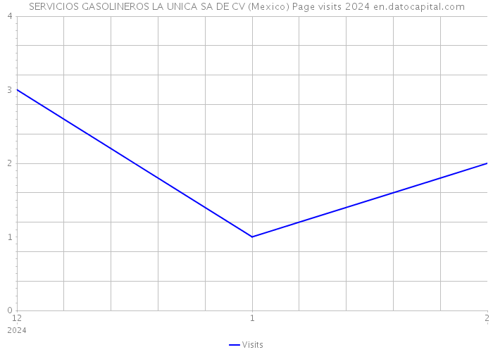 SERVICIOS GASOLINEROS LA UNICA SA DE CV (Mexico) Page visits 2024 