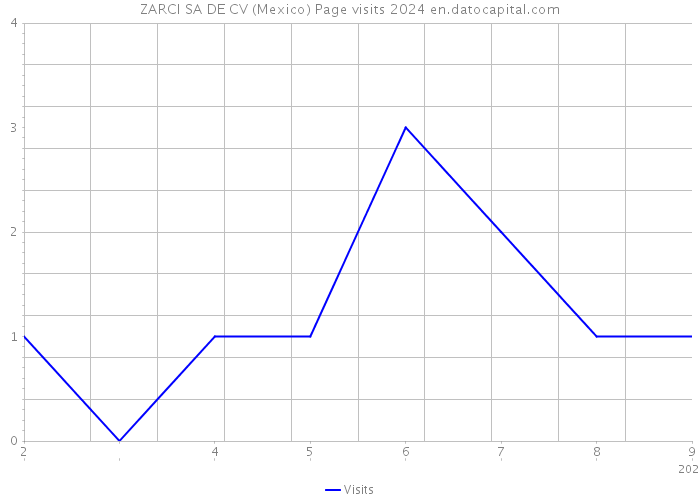 ZARCI SA DE CV (Mexico) Page visits 2024 