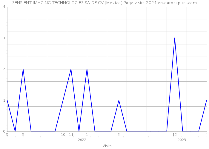 SENSIENT IMAGING TECHNOLOGIES SA DE CV (Mexico) Page visits 2024 