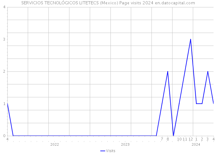 SERVICIOS TECNOLÓGICOS LITETECS (Mexico) Page visits 2024 