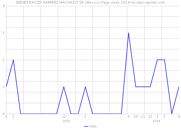 BIENES RAICES RAMIREZ MACHADO SA (Mexico) Page visits 2024 