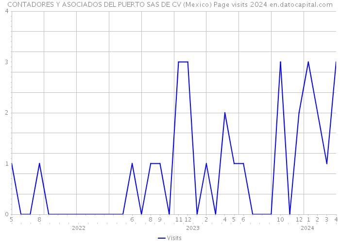 CONTADORES Y ASOCIADOS DEL PUERTO SAS DE CV (Mexico) Page visits 2024 