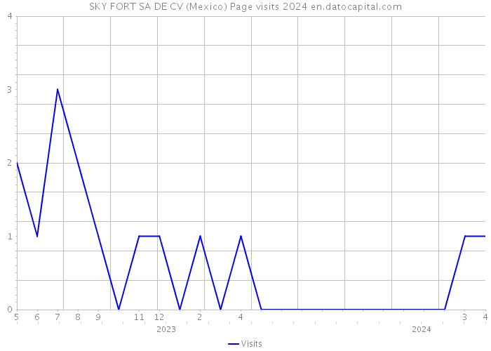 SKY FORT SA DE CV (Mexico) Page visits 2024 