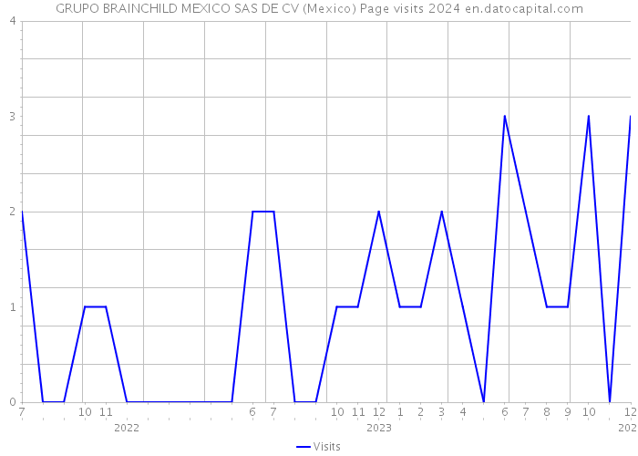GRUPO BRAINCHILD MEXICO SAS DE CV (Mexico) Page visits 2024 
